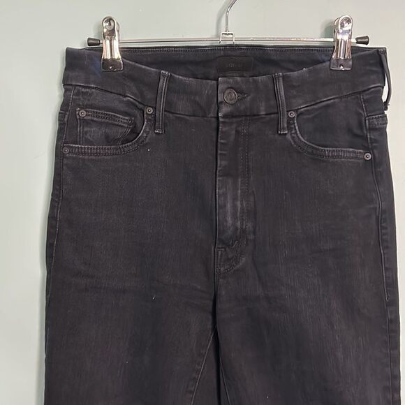 Mother High Waister Looker Blackbird Embroidered Star Jeans - Picture 4 of 12